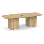 Boat-Shaped Cube Base Conference Table