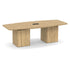 Boat-Shaped Cube Base Conference Table