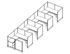 Systems In-Stock Cubicles (Herman Miller AO2 Style) - 6'x6' Four-Station Run