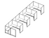 Systems In-Stock Cubicles (Herman Miller AO2 Style) - 8'x8' Four-Station Run