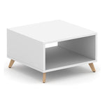 Cube Coffee Table with Silver Base