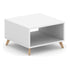 Cube Coffee Table with Silver Base