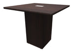 Cafe Height Square Top Cube Base Conference Table