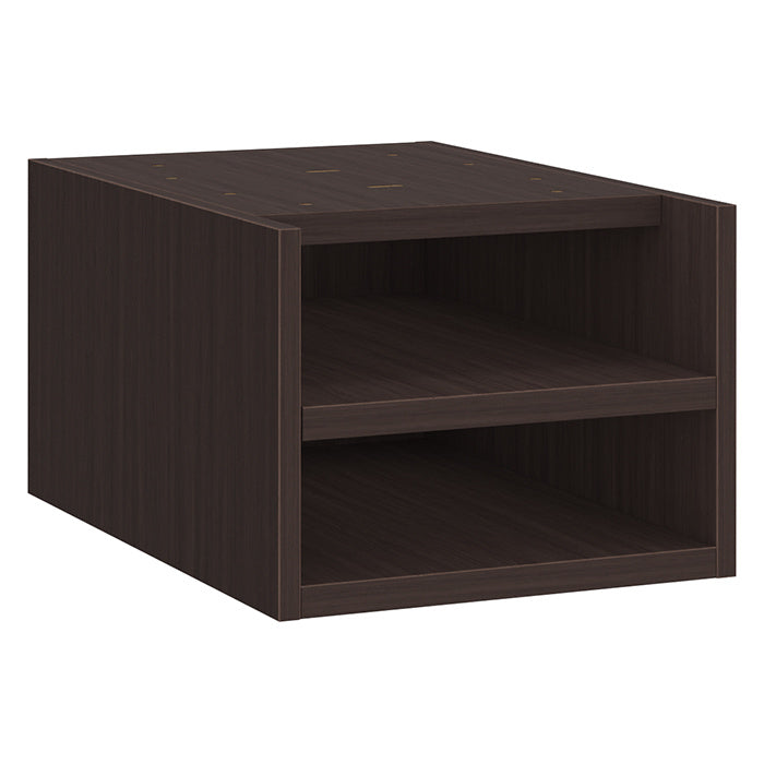 Deluxe Pedestal Box-Box-File with Open Shelving