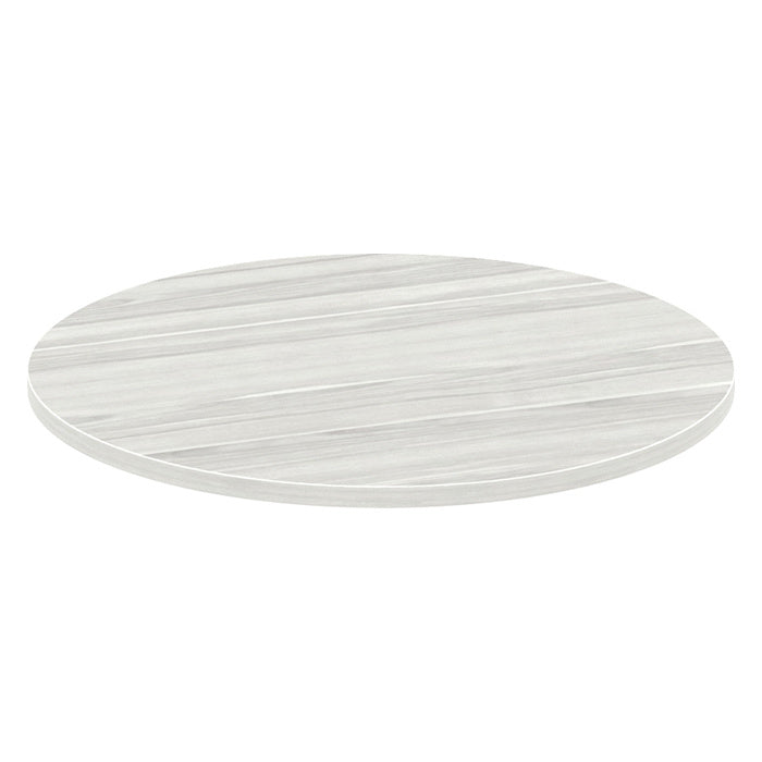 Round Coffee Table with Silver VA Metal Leg Base