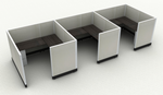 Systems In-Stock Cubicles (Herman Miller AO2 Style) - 6'x6' Triple Workstation
