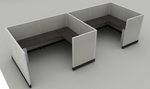Systems In-Stock Cubicles (Herman Miller AO2 Style) - 6'x8' Double Workstation