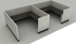 Systems In-Stock Cubicles (Herman Miller AO2 Style) - 8'x8' Double Workstation
