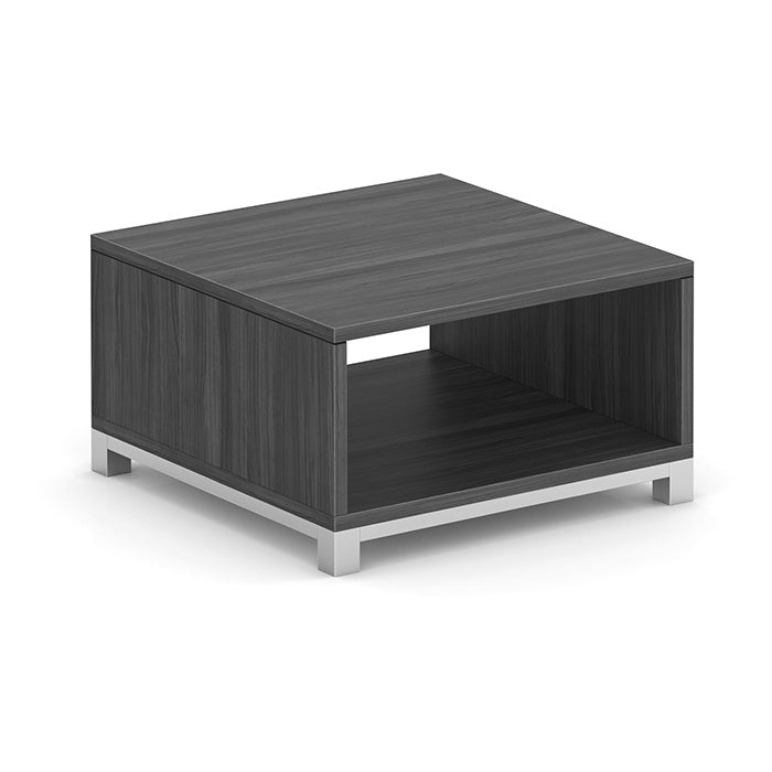 Cube Coffee Table with Silver Base