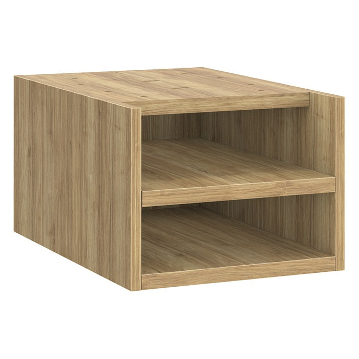 Deluxe Pedestal Box-Box-File with Open Shelving