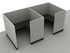 Systems In-Stock Cubicles (Herman Miller AO2 Style) - 6'x6' Double Workstation