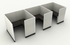 Systems In-Stock Cubicles (Herman Miller AO2 Style) - 6'x6' Triple Workstation