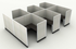 Systems In-Stock Cubicles (Herman Miller AO2 Style) - 6'x6' Six-Pack