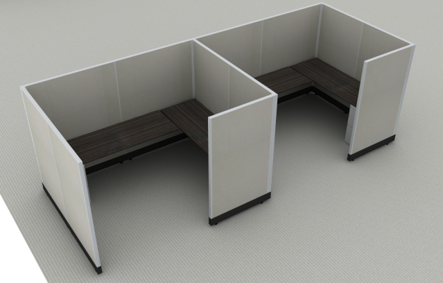 Systems In-Stock Cubicles (Herman Miller AO2 Style) - 6'x8' Double Workstation