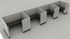 Systems In-Stock Cubicles (Herman Miller AO2 Style) - 6'x8' Four-Station Run