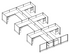 Systems In-Stock Cubicles (Herman Miller AO2 Style) - 6'x8' Six-Pack