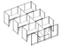 Systems In-Stock Cubicles (Herman Miller AO2 Style) - 6'x6' Six-Pack