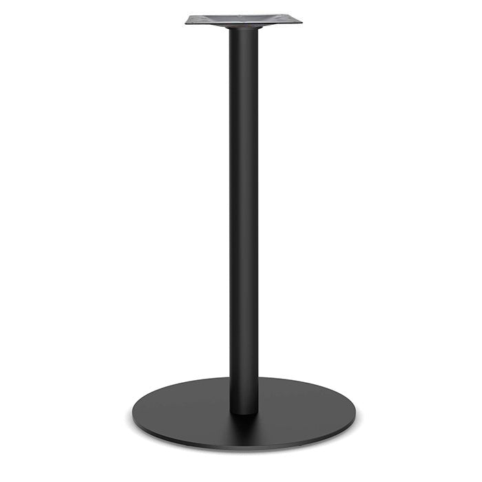 Round Laminate Table with Black Round Base
