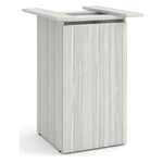 Cafe Height Square Top Cube Base Conference Table