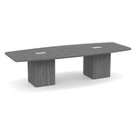 Boat-Shaped Cube Base Conference Table