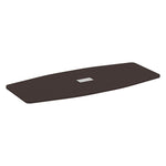Madison Series Boat-Shaped Conference Table - Wood Legs