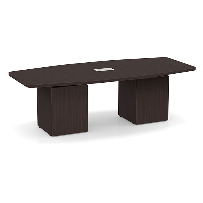 Boat-Shaped Cube Base Conference Table