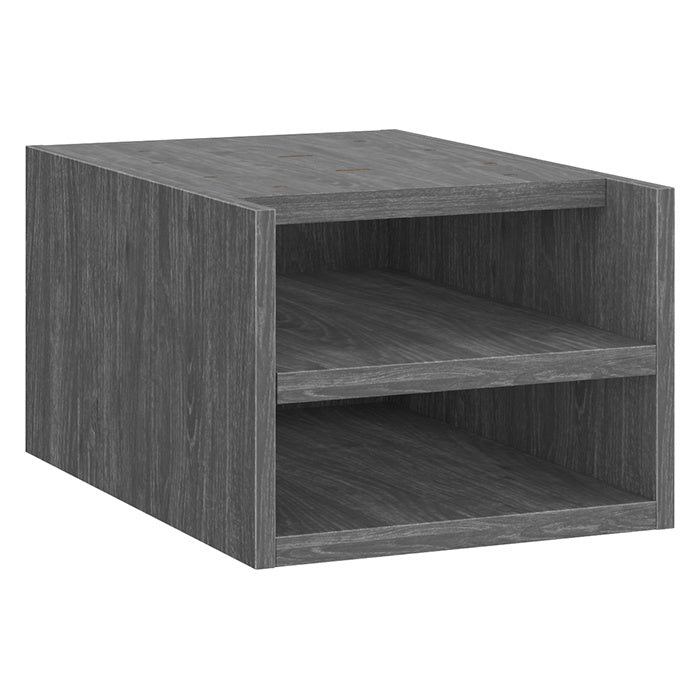 Deluxe Pedestal Box-Box-File with Open Shelving