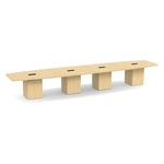 Boat-Shaped Cube Base Conference Table