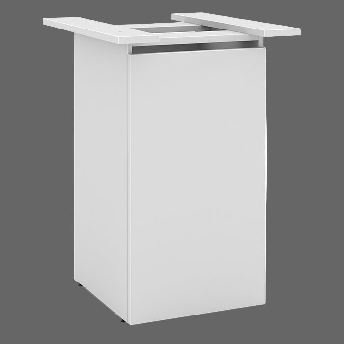 Cafe Height Square Top Cube Base Conference Table