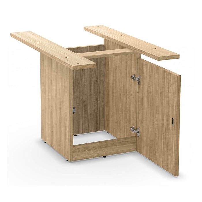 Square Top Cube Base Conference Table