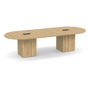 Racetrack Cube Base Conference Table