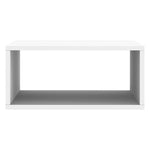 Cube Coffee Table with Silver Base