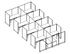 Systems In-Stock Cubicles (Herman Miller AO2 Style) - 6'x6' Eight-Pack