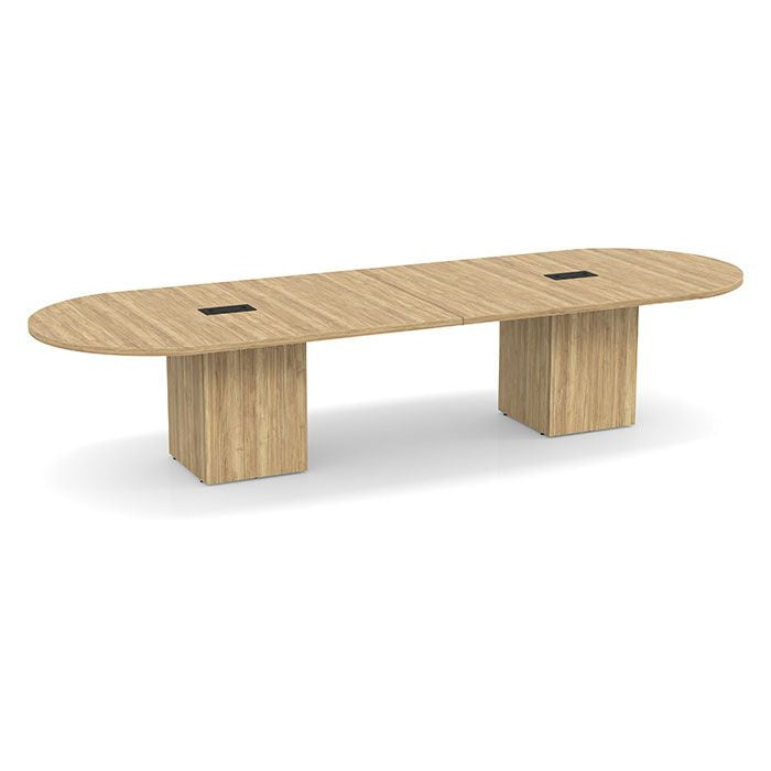 Racetrack Cube Base Conference Table