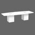 Boat-Shaped Cube Base Conference Table
