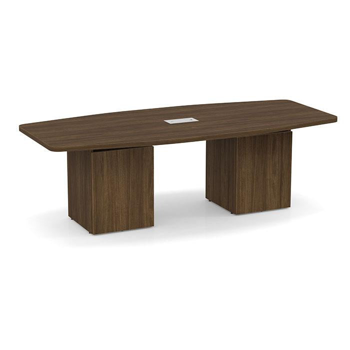 Boat-Shaped Cube Base Conference Table
