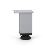 Cube Coffee Table with Silver Base