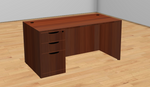 Classic Series Straight Desk with Box/Box/File
