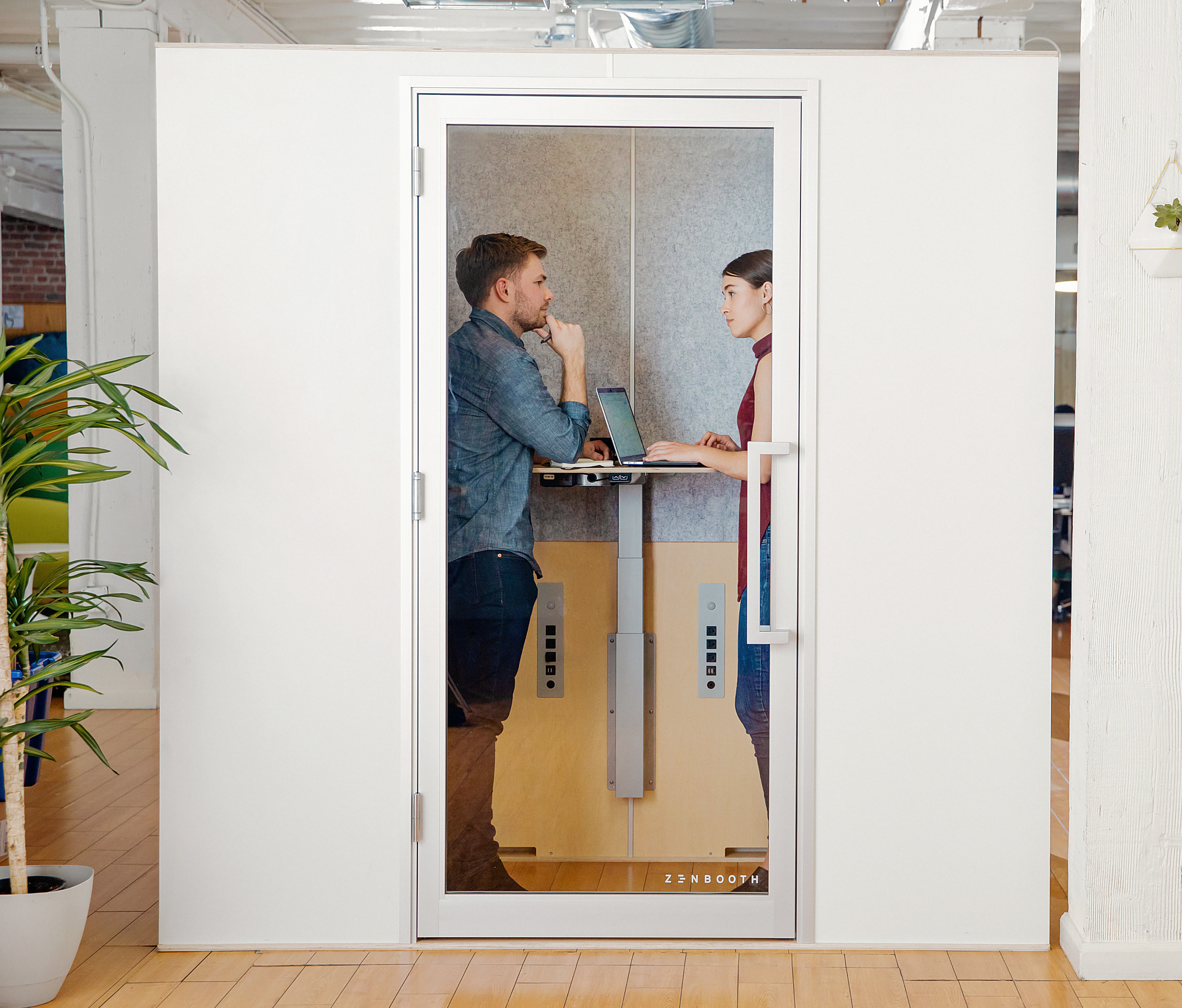 Zenbooth Duo two-person soundproof office booth