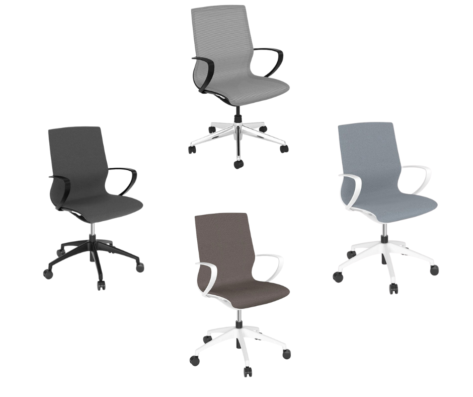 Erin Aluminum Mid-Back Chair