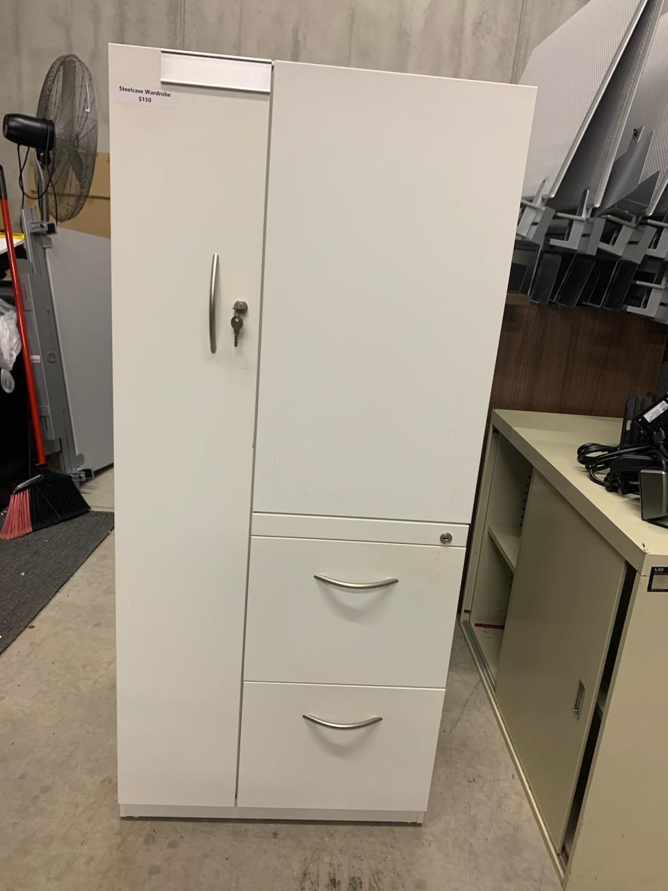 Steelcase Wardrobe and Filing Cabinet