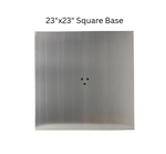 Square Brushed Metal Table Base