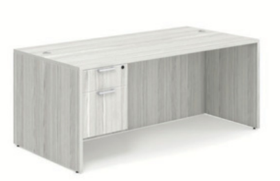 Classic Series Laminate Desk with Hanging Storage