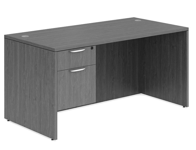 Classic Series Laminate Desk with Hanging Storage