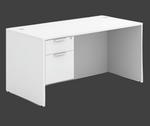 Classic Series Laminate Desk with Hanging Storage