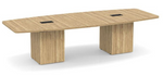Boat Shaped Cube Base Conference Table