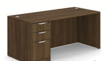 Classic Series Straight Desk with Storage