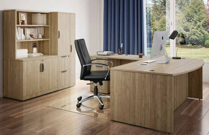 Large Storage Cabinet with Bookcase