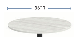 Cross Base Round Breakroom Table