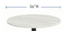 Cross Base Round Breakroom Table